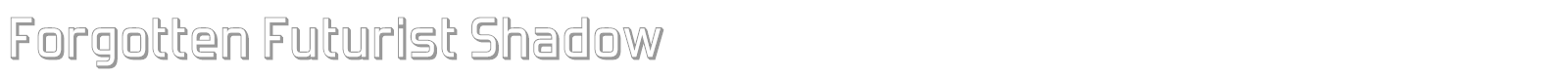 Forgotten Futurist font preview